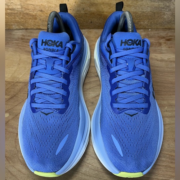 Hoka One One Bondi 8 REFLECTIVE Womens Size 8 (B) Running Shoes Sneakers Blue - Picture 3 of 12